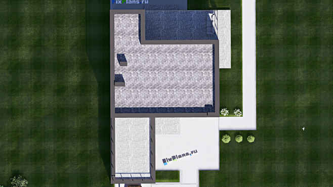 Проект двухэтажного дома F-17567 — фасад 5